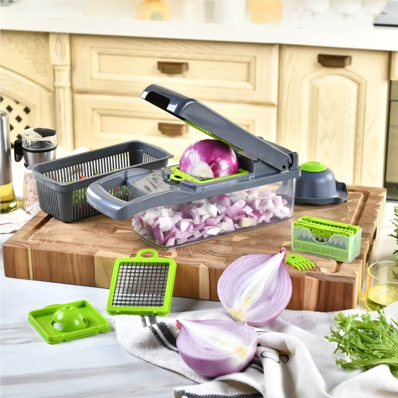 COMBO - Picadora de Verduras y Vegetales con Múltiples Funciones + Triturador De Ajos